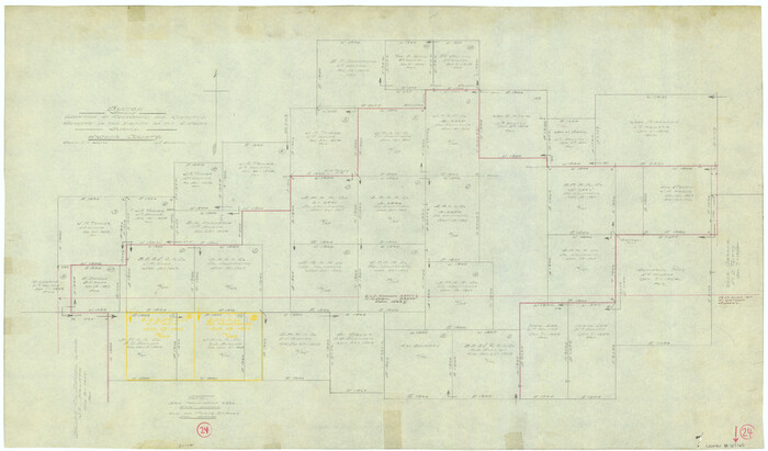 67165, Archer County Working Sketch 24, General Map Collection