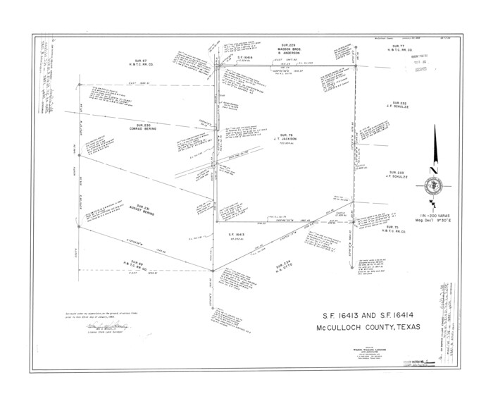 6717, McCulloch County Rolled Sketch 6, General Map Collection