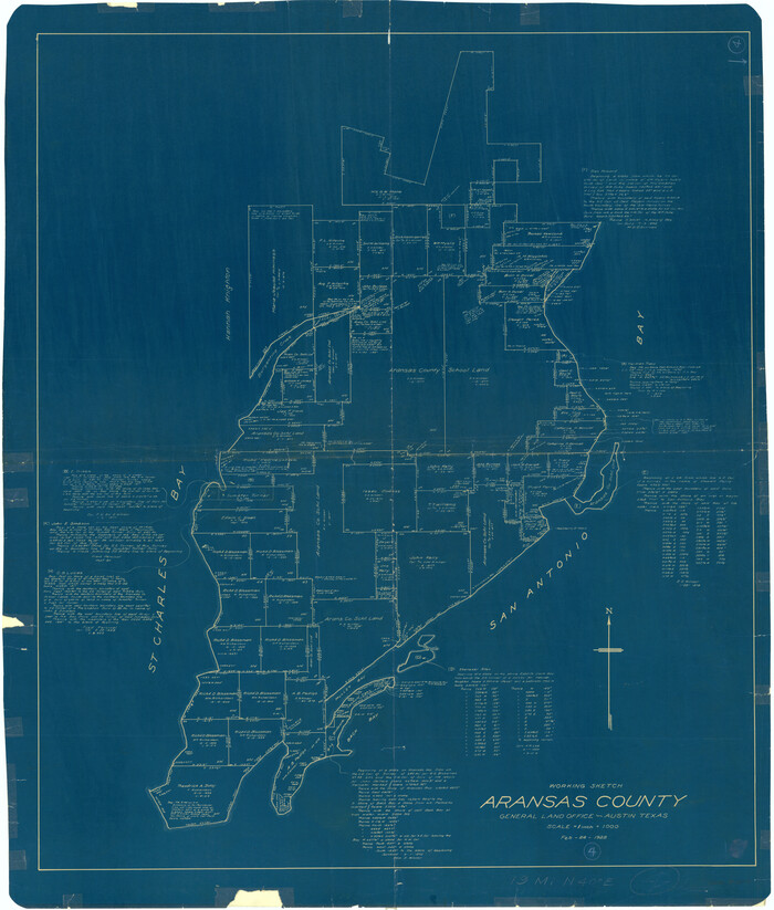 67171, Aransas County Working Sketch 4, General Map Collection