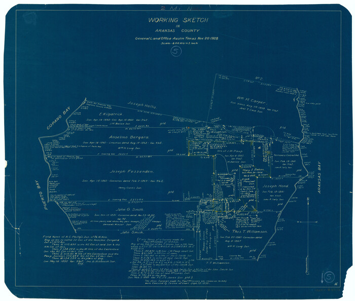 67172, Aransas County Working Sketch 5, General Map Collection