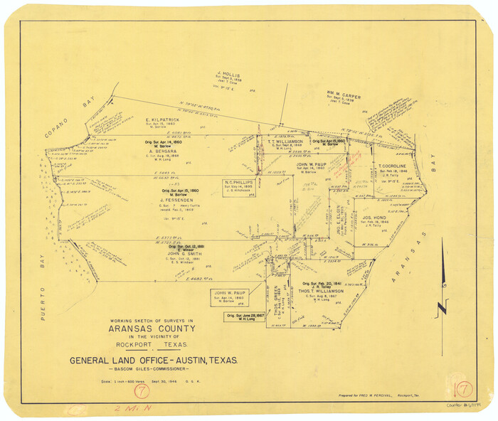 67174, Aransas County Working Sketch 7, General Map Collection