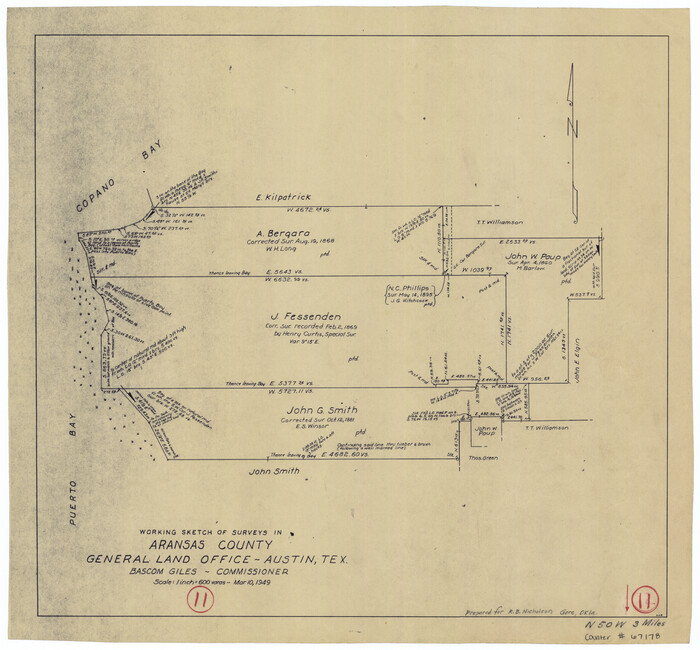 67178, Aransas County Working Sketch 11, General Map Collection
