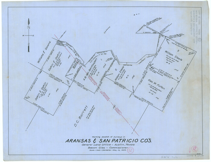 67179, Aransas County Working Sketch 12, General Map Collection