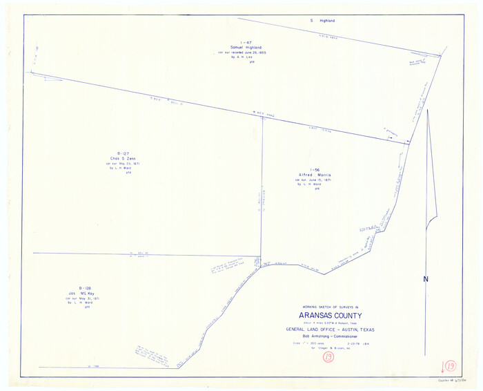 67186, Aransas County Working Sketch 19, General Map Collection