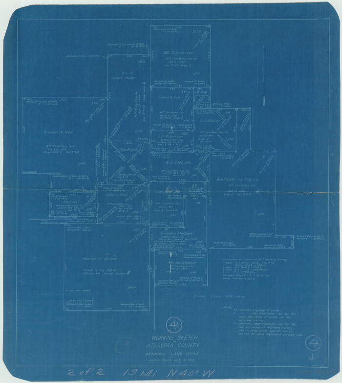 67199, Atascosa County Working Sketch 4, General Map Collection