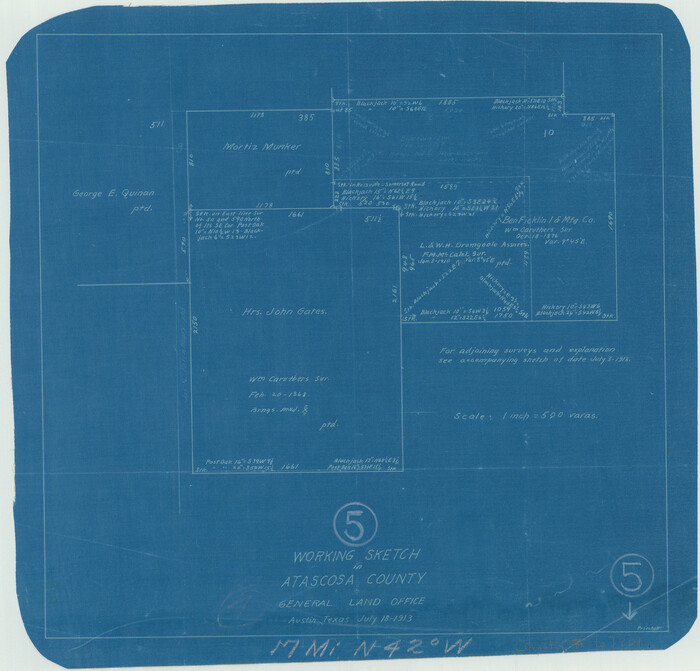 67201, Atascosa County Working Sketch 5, General Map Collection