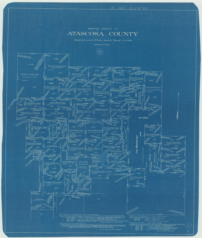67206, Atascosa County Working Sketch 10, General Map Collection