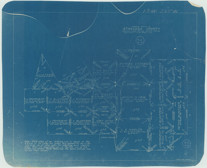 67207, Atascosa County Working Sketch 11, General Map Collection