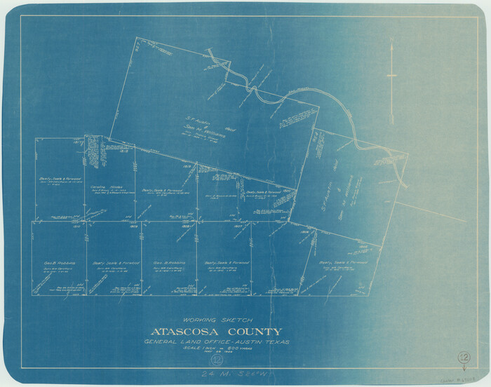 67208, Atascosa County Working Sketch 12, General Map Collection