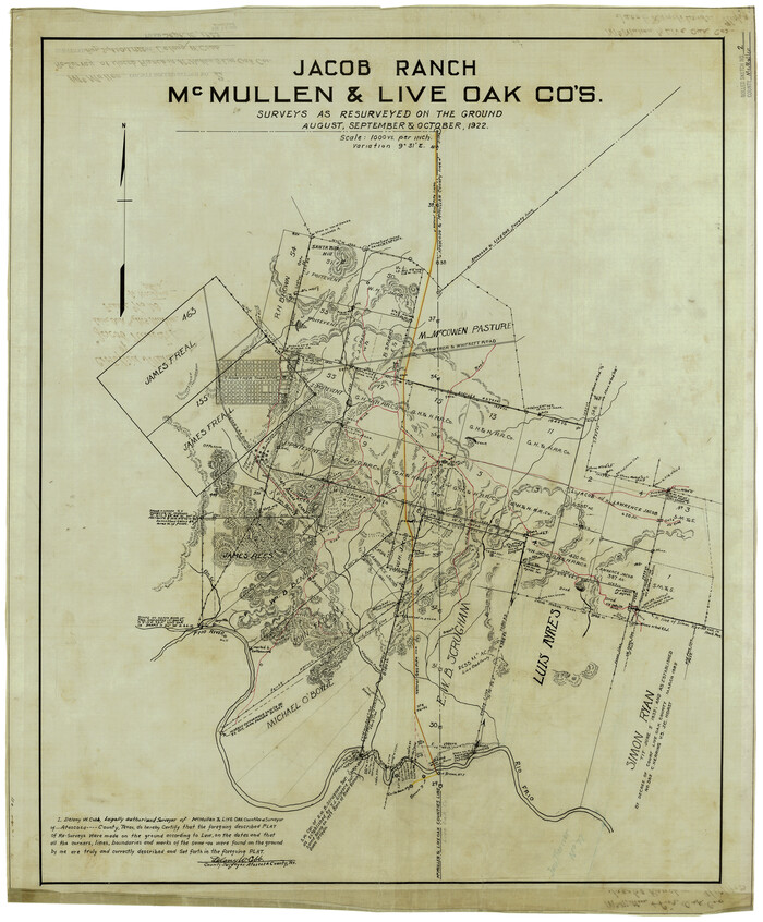 6721, McMullen County Rolled Sketch 2, General Map Collection