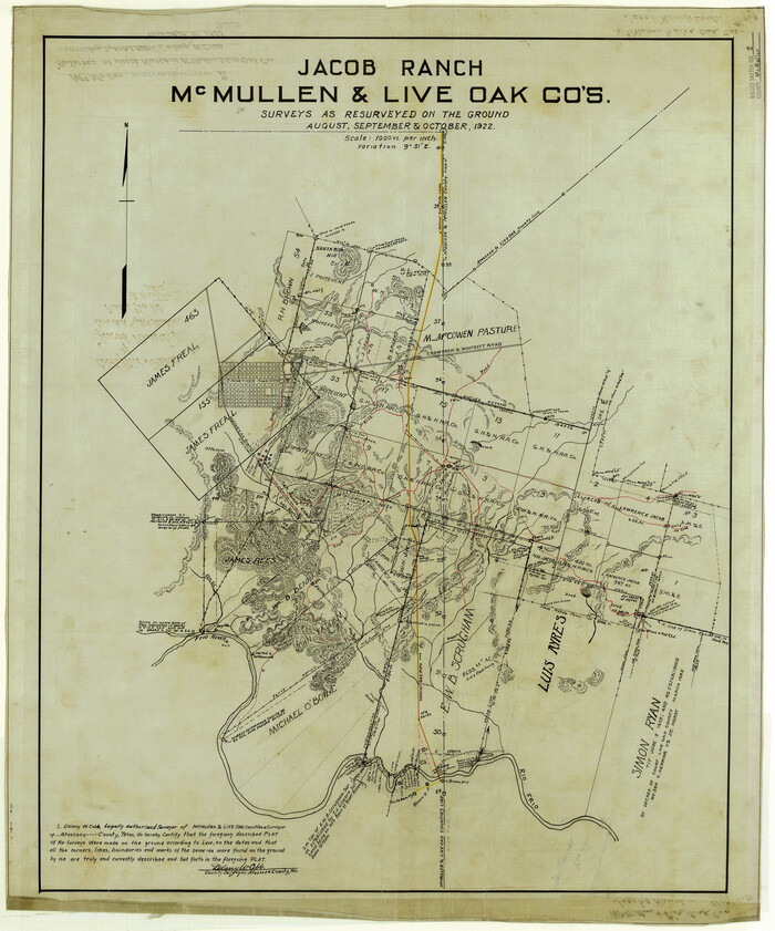 6721, McMullen County Rolled Sketch 2, General Map Collection