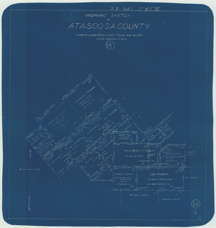67210, Atascosa County Working Sketch 14, General Map Collection