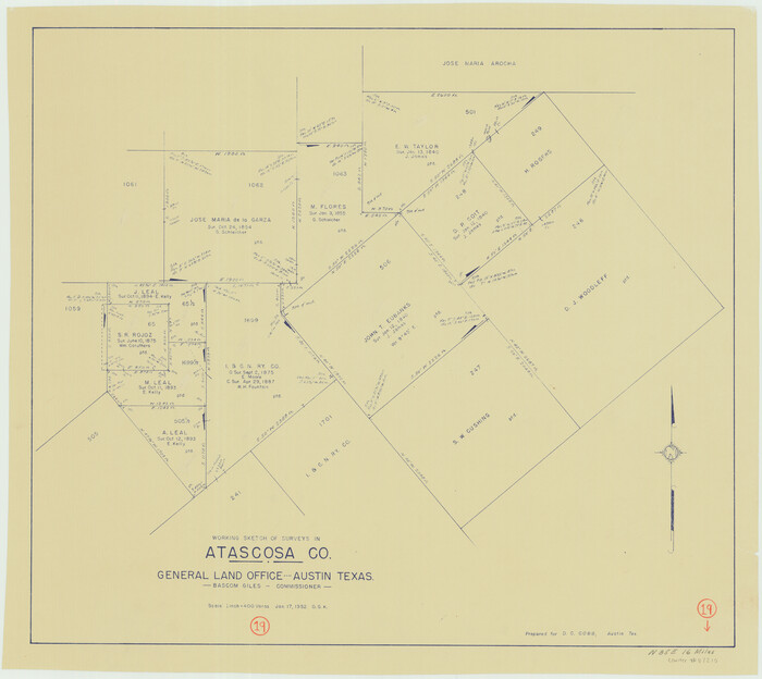 67215, Atascosa County Working Sketch 19, General Map Collection