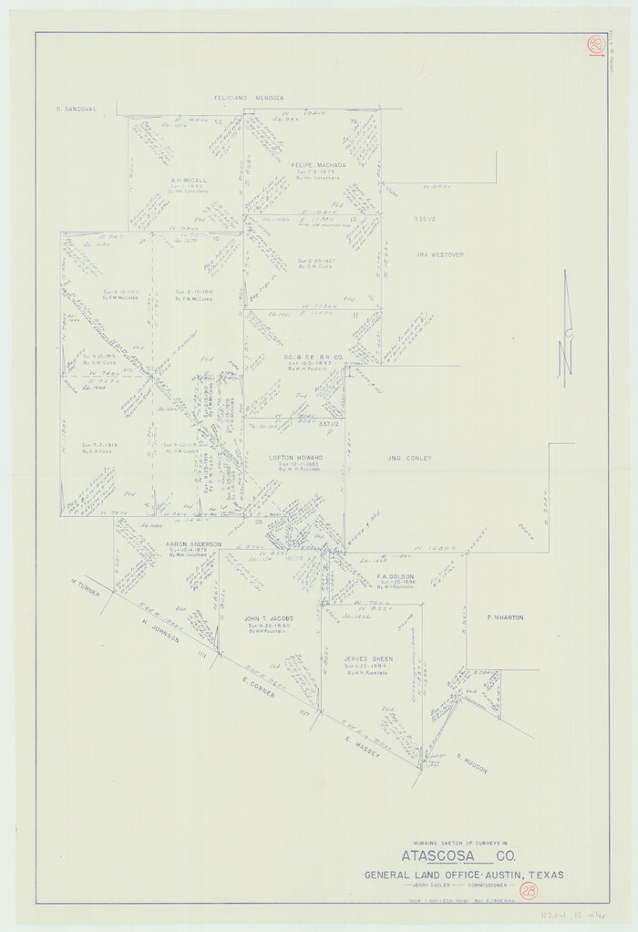 67224, Atascosa County Working Sketch 28, General Map Collection
