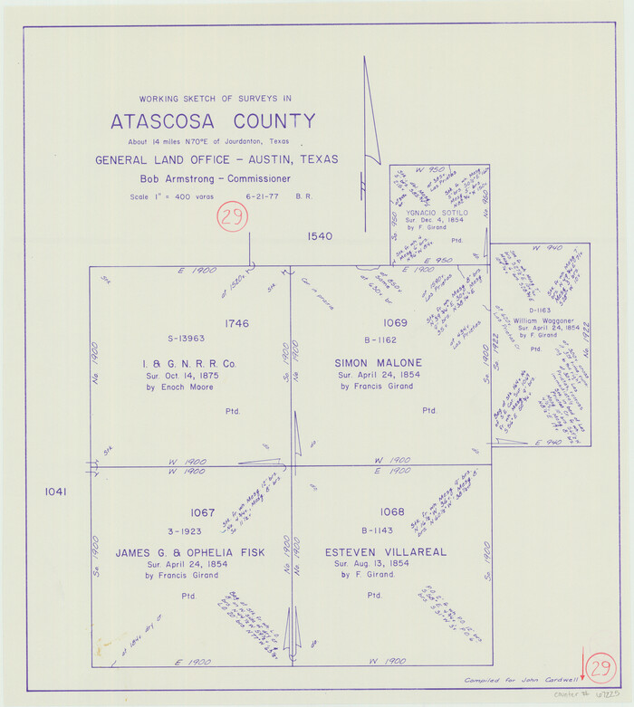 67225, Atascosa County Working Sketch 29, General Map Collection