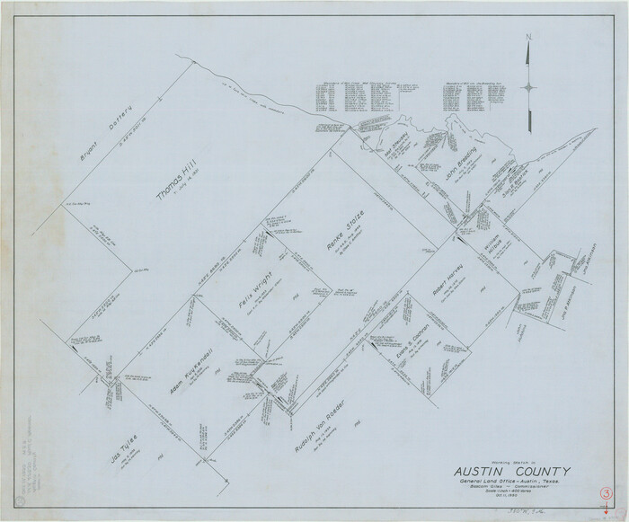 67244, Austin County Working Sketch 3, General Map Collection