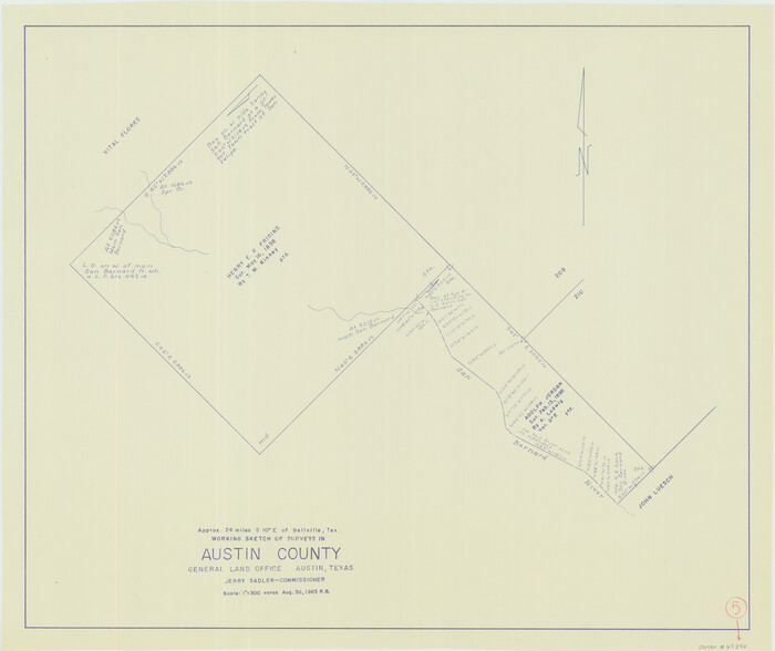 67246, Austin County Working Sketch 5, General Map Collection