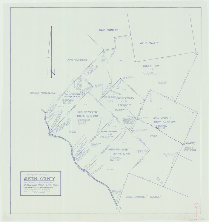 67247, Austin County Working Sketch 6, General Map Collection