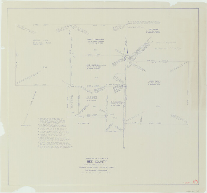 67267, Bee County Working Sketch 17, General Map Collection