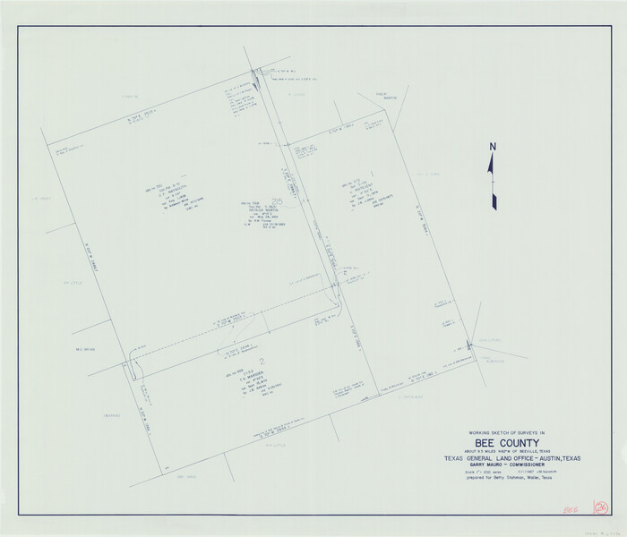 67276, Bee County Working Sketch 26, General Map Collection
