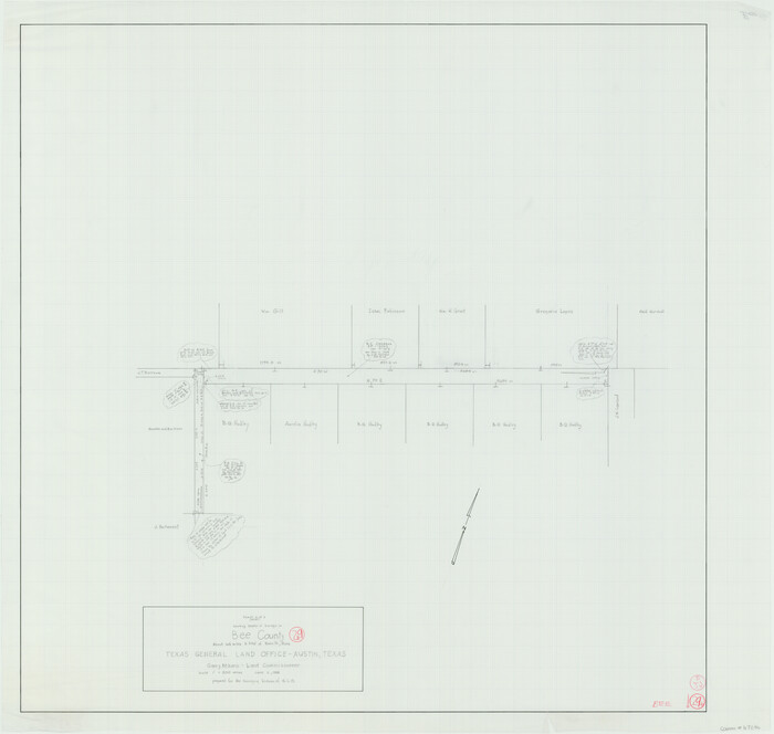 67280, Bee County Working Sketch 29b, General Map Collection
