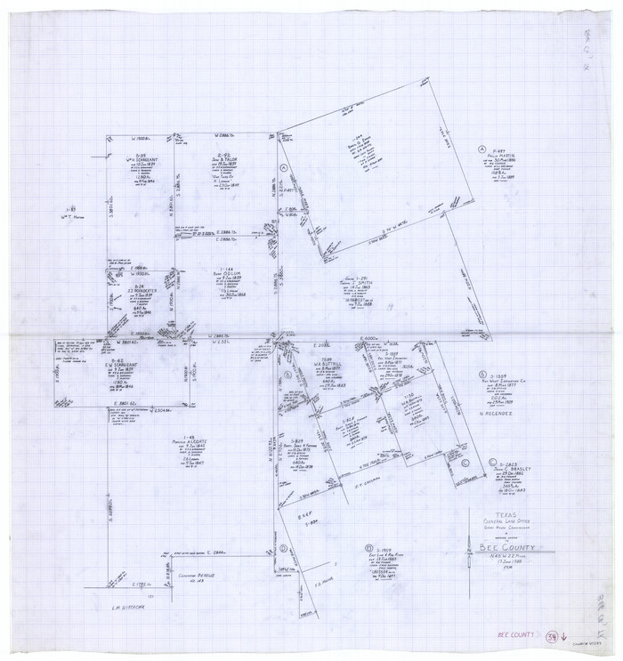 67285, Bee County Working Sketch 34, General Map Collection