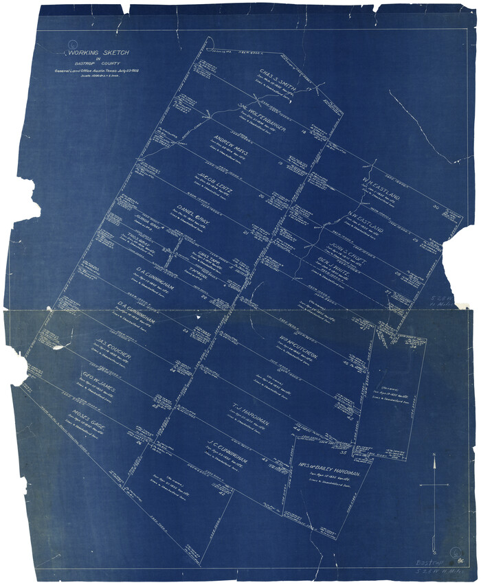 67306, Bastrop County Working Sketch 6, General Map Collection
