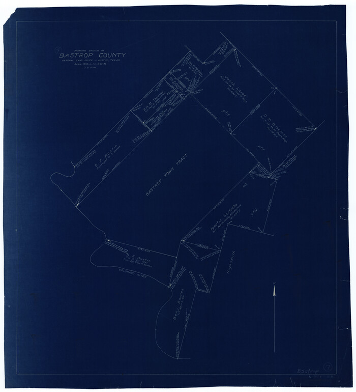 67307, Bastrop County Working Sketch 7, General Map Collection