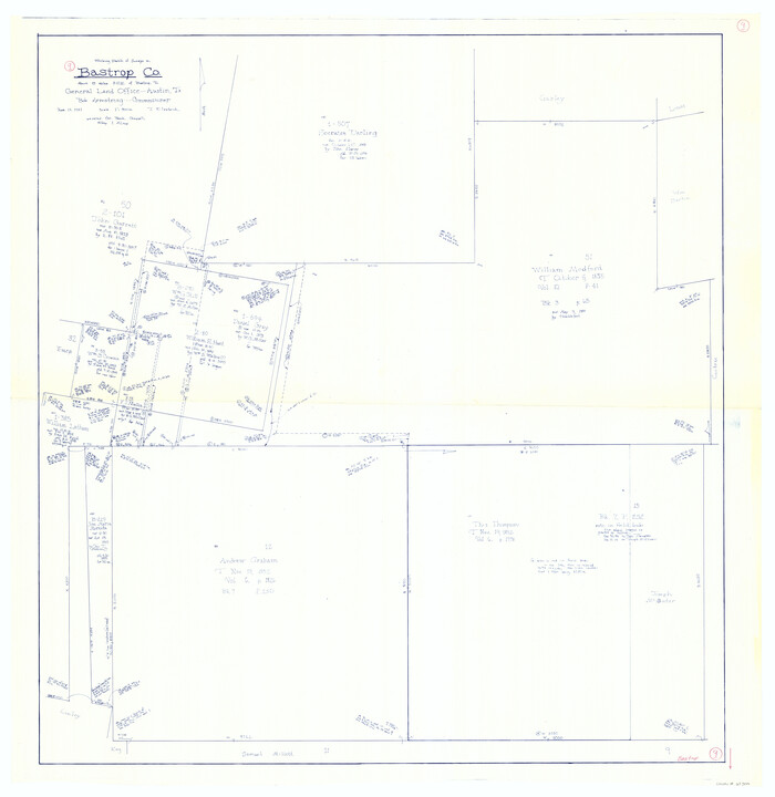 67309, Bastrop County Working Sketch 9, General Map Collection