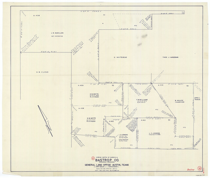 67310, Bastrop County Working Sketch 10, General Map Collection