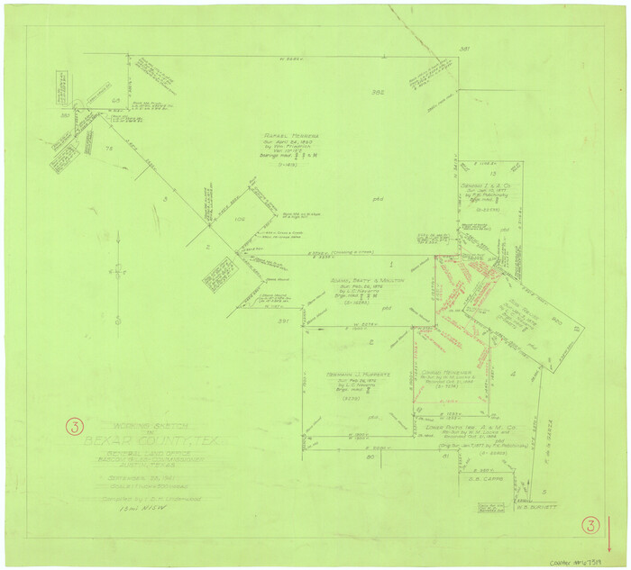 67319, Bexar County Working Sketch 3, General Map Collection