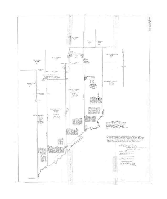 6732, McMullen County Rolled Sketch 15, General Map Collection