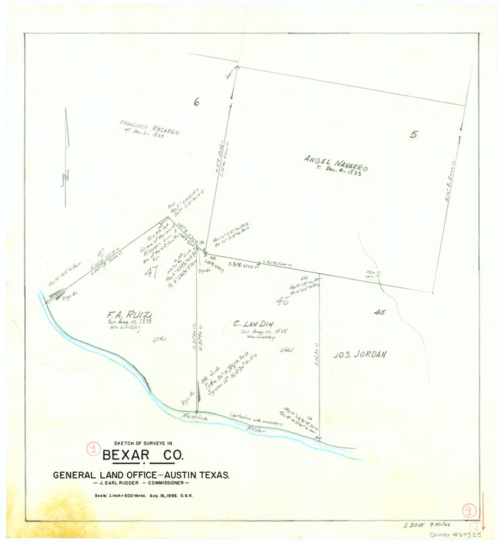 67325, Bexar County Working Sketch 9, General Map Collection