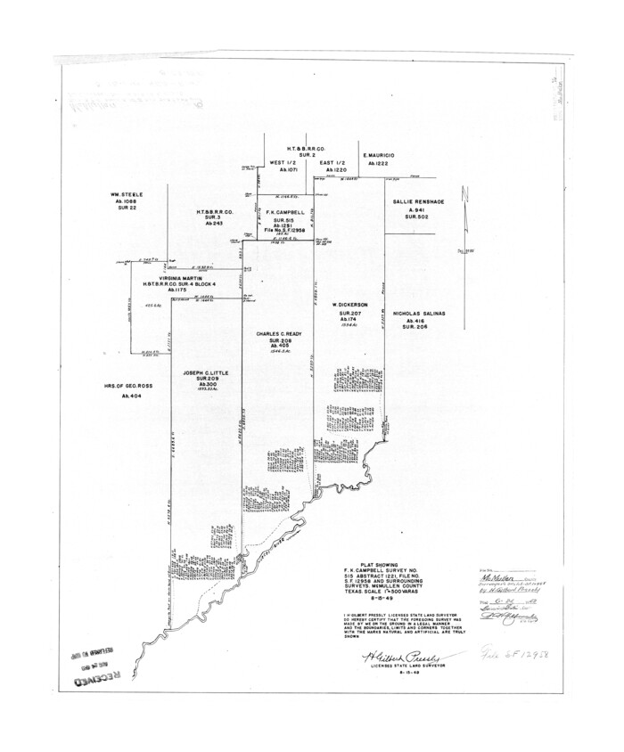 6733, McMullen County Rolled Sketch 16, General Map Collection