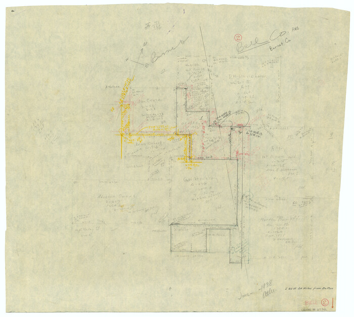 67342, Bell County Working Sketch 2, General Map Collection
