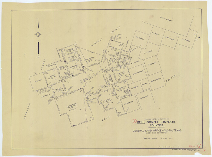 67346, Bell County Working Sketch 6, General Map Collection