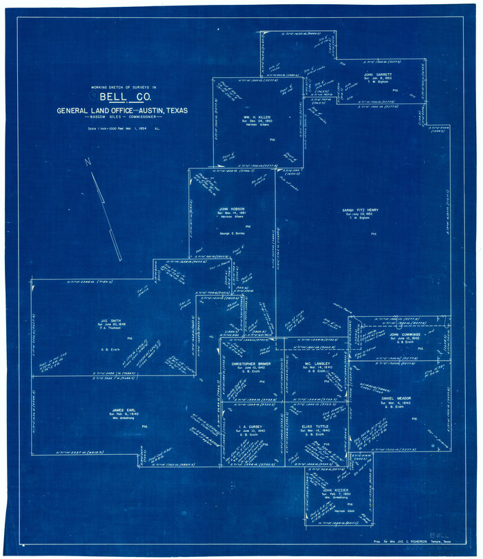 67349, Bell County Working Sketch 9, General Map Collection
