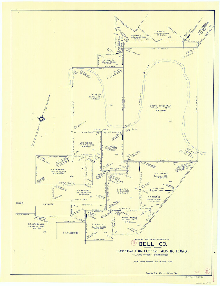67351, Bell County Working Sketch 11, General Map Collection