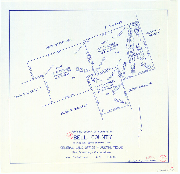 67355, Bell County Working Sketch 15, General Map Collection