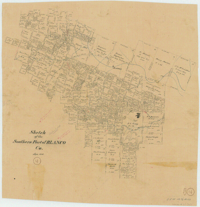 67363, Blanco County Working Sketch 4, General Map Collection