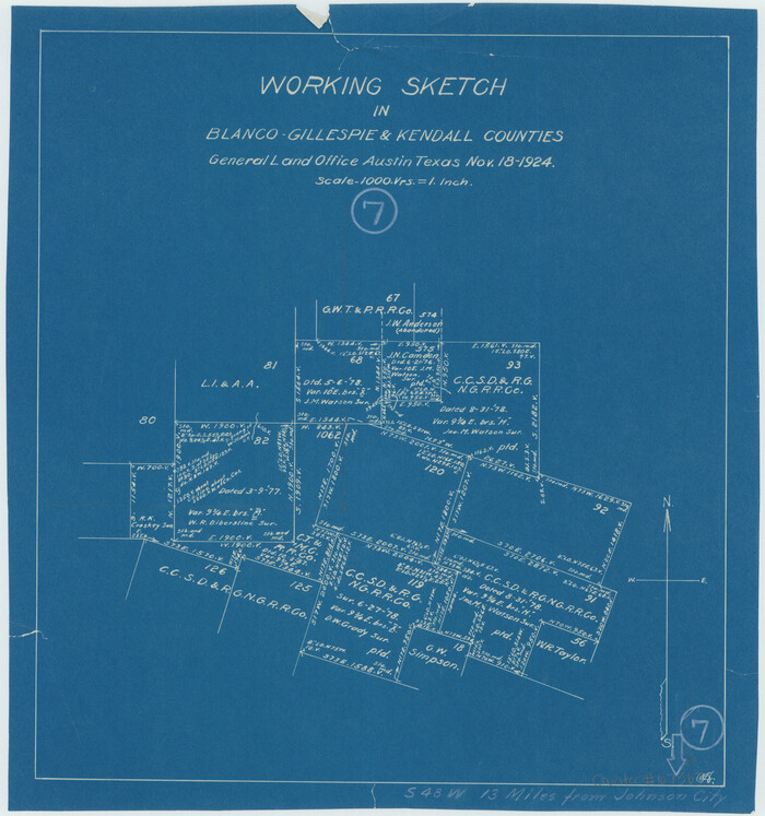 67367, Blanco County Working Sketch 7, General Map Collection