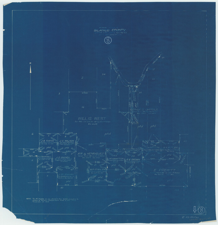 67368, Blanco County Working Sketch 8, General Map Collection