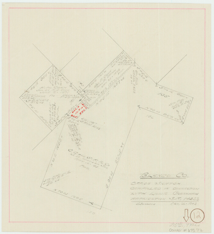 67372, Blanco County Working Sketch 12, General Map Collection