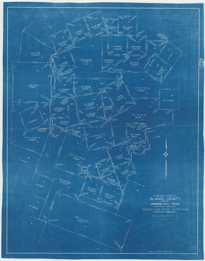 67373, Blanco County Working Sketch 13, General Map Collection