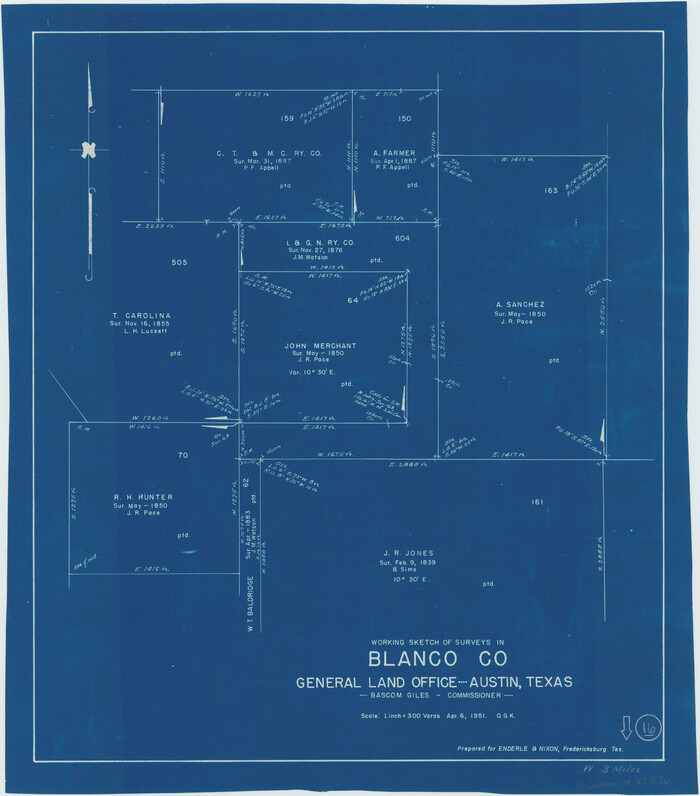 67376, Blanco County Working Sketch 16, General Map Collection