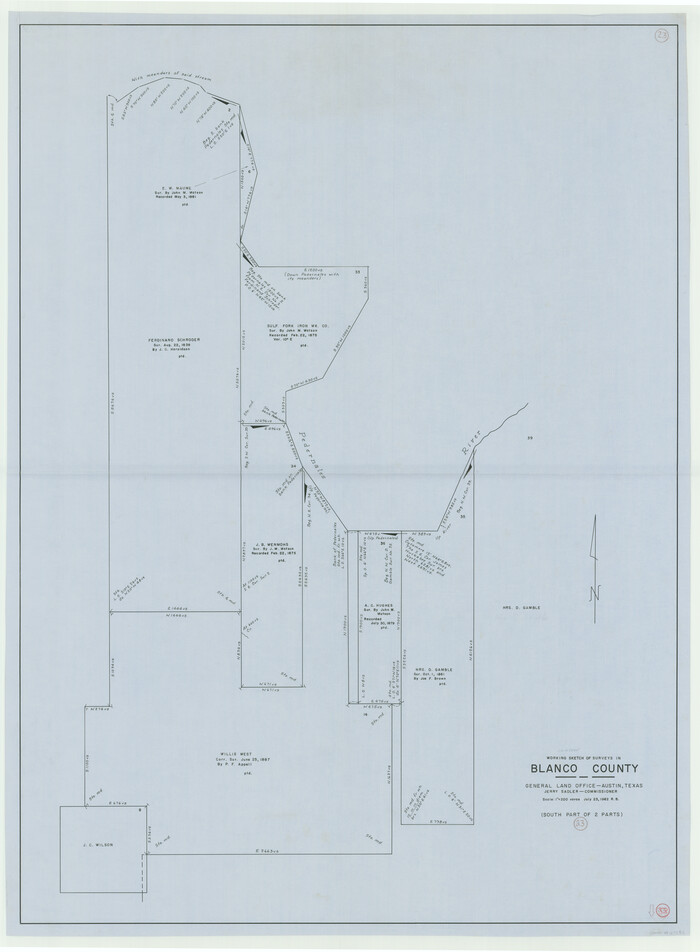 67383, Blanco County Working Sketch 23, General Map Collection
