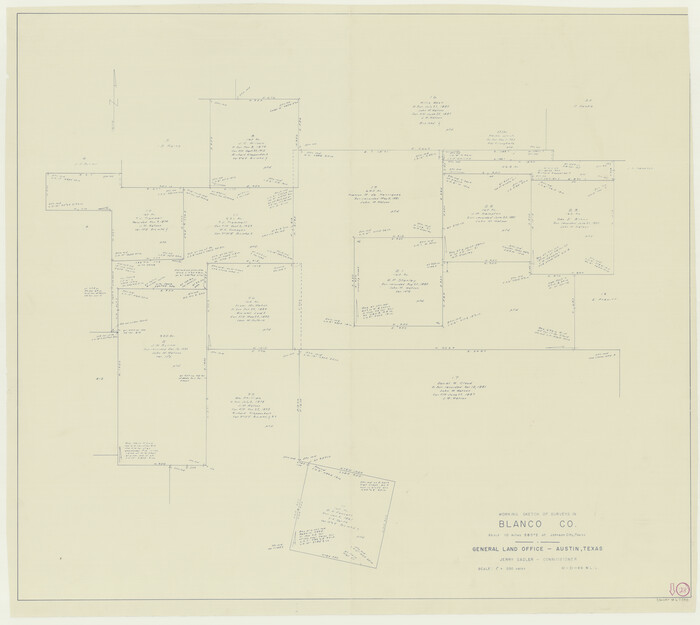 67388, Blanco County Working Sketch 28, General Map Collection