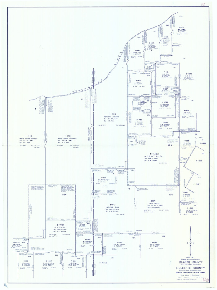 67398, Blanco County Working Sketch 38, General Map Collection