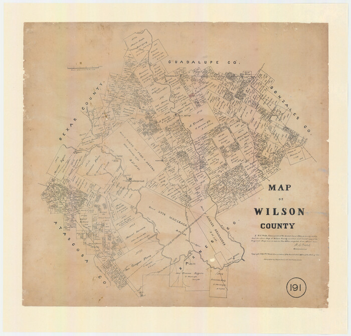 674, Map of Wilson County, Texas, Maddox Collection