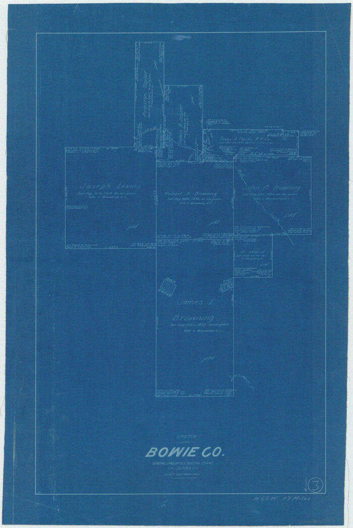 67407, Bowie County Working Sketch 3, General Map Collection